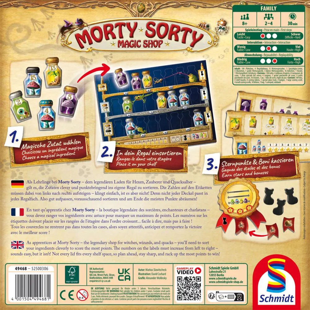 Bild: 4001504494681 | Morty Sorty Magic Shop | Familienspiel | Spiel | Schachtel | 49468