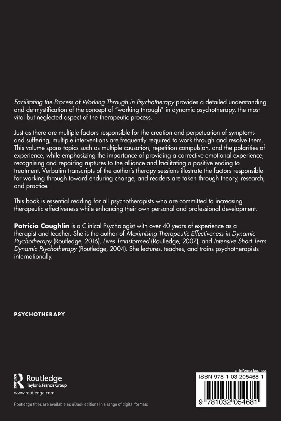 Rückseite: 9781032054681 | Facilitating the Process of Working Through in Psychotherapy | Buch