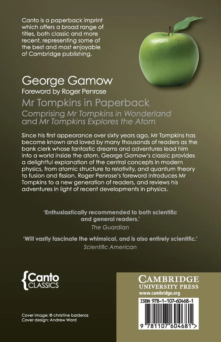 Rückseite: 9781107604681 | Mr Tompkins in Paperback (Canto Classics) | George Gamow | Taschenbuch