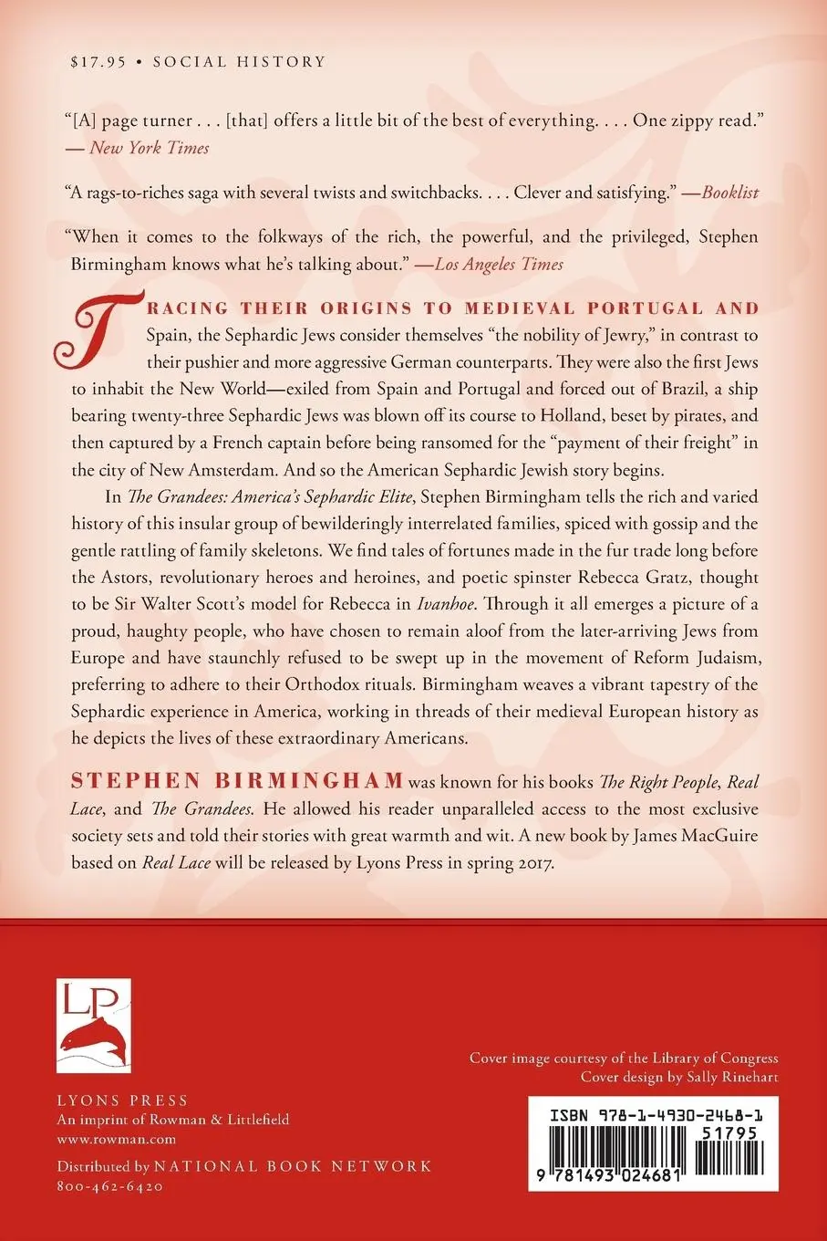 Rückseite: 9781493024681 | The Grandees | America's Sephardic Elite | Stephen Birmingham | Buch