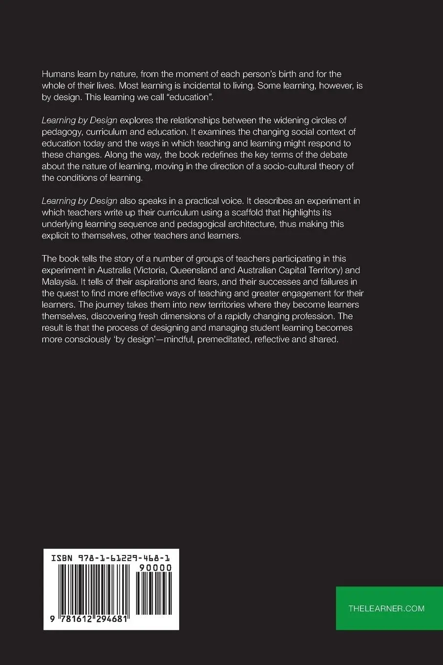 Rückseite: 9781612294681 | Learning by Design | Mary Kalantzis (u. a.) | Taschenbuch | Englisch