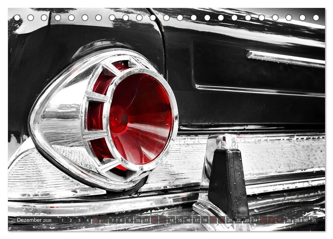 Bild: 9783457594681 | US Autoklassiker 1950er bis 1970er Details (Tischkalender 2026 DIN...