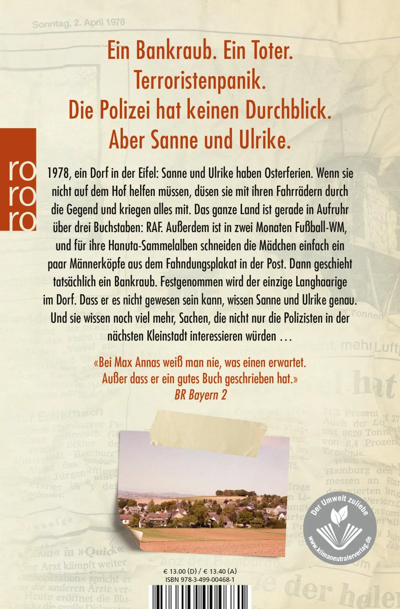 Rückseite: 9783499004681 | Der Hochsitz | Max Annas | Taschenbuch | 272 S. | Deutsch | 2022