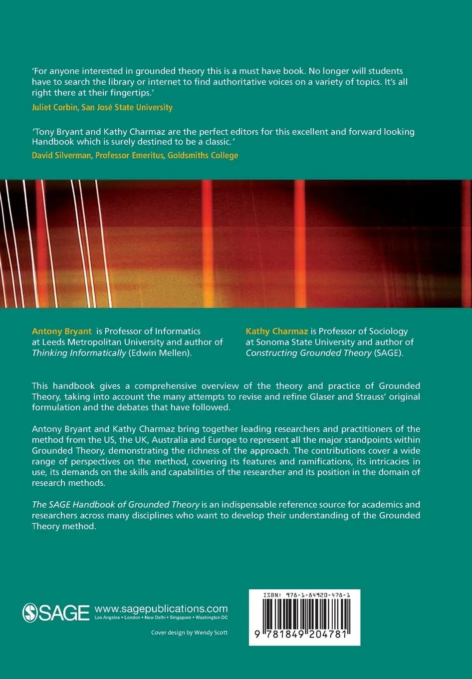 Rückseite: 9781849204781 | The SAGE Handbook of Grounded Theory | Paperback Edition | Taschenbuch