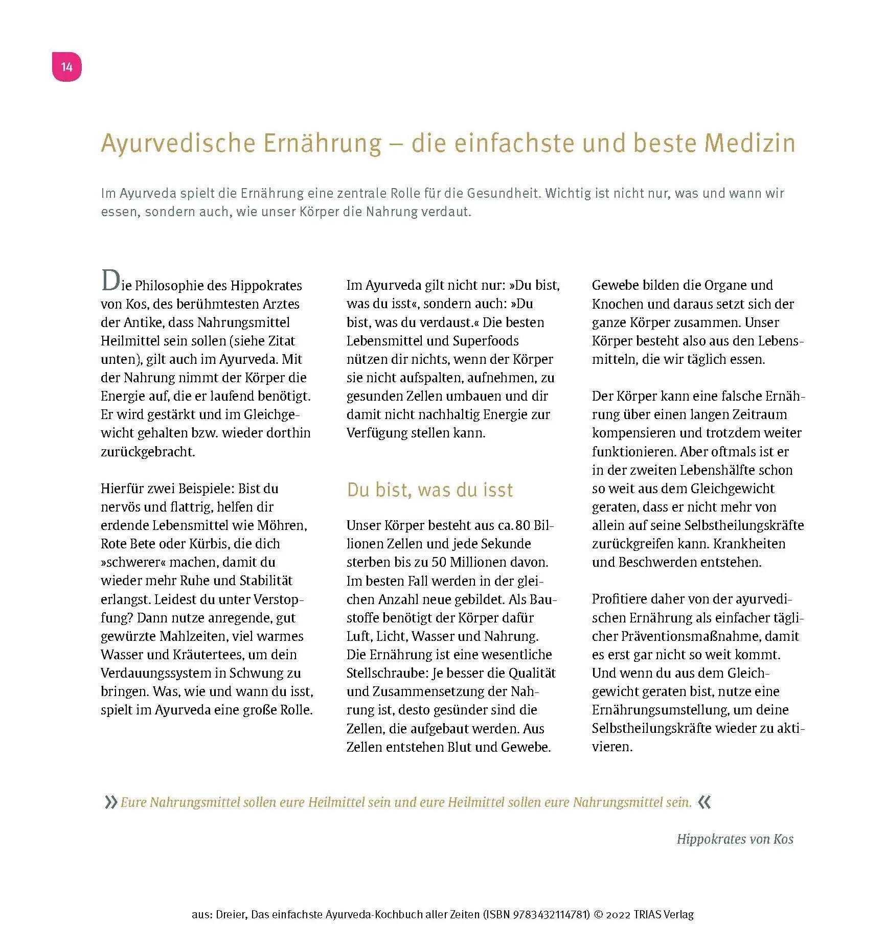 Bild: 9783432114781 | Das einfachste Ayurveda-Kochbuch aller Zeiten | Ulrike Dreier | Buch