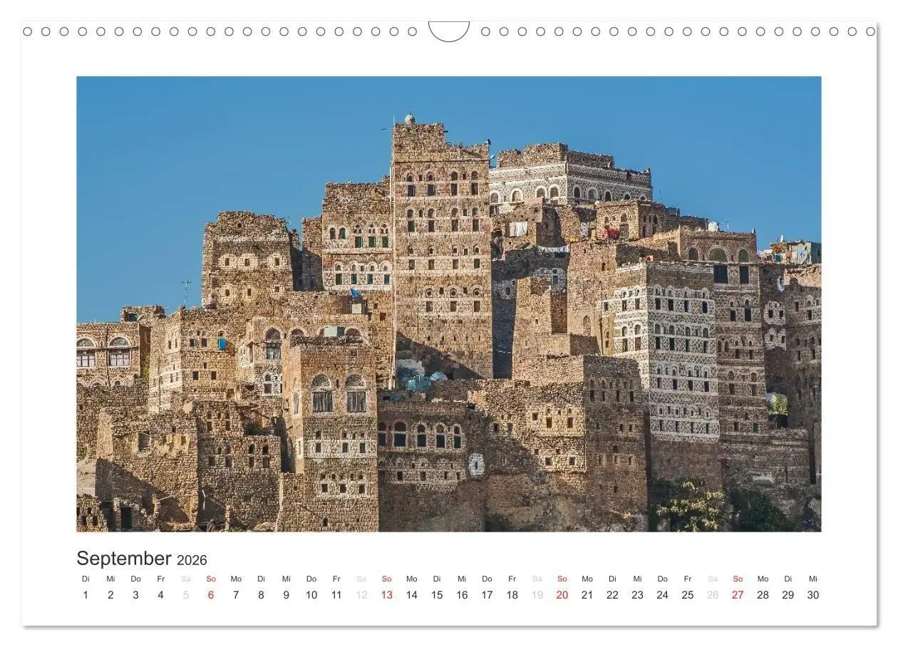 Bild: 9783516674781 | Der Jemen (Wandkalender 2026 DIN A3 quer), CALVENDO Monatskalender