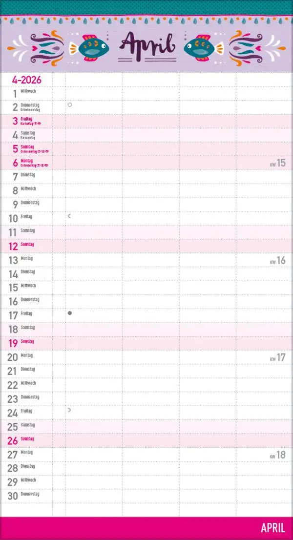 Bild: 9783731884781 | Familienplaner Vintage Zetteltasche 2026 | Verlag Korsch | Kalender