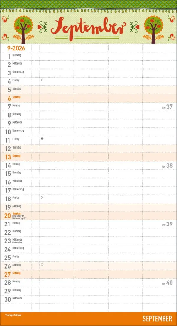 Bild: 9783731884781 | Familienplaner Vintage Zetteltasche 2026 | Verlag Korsch | Kalender