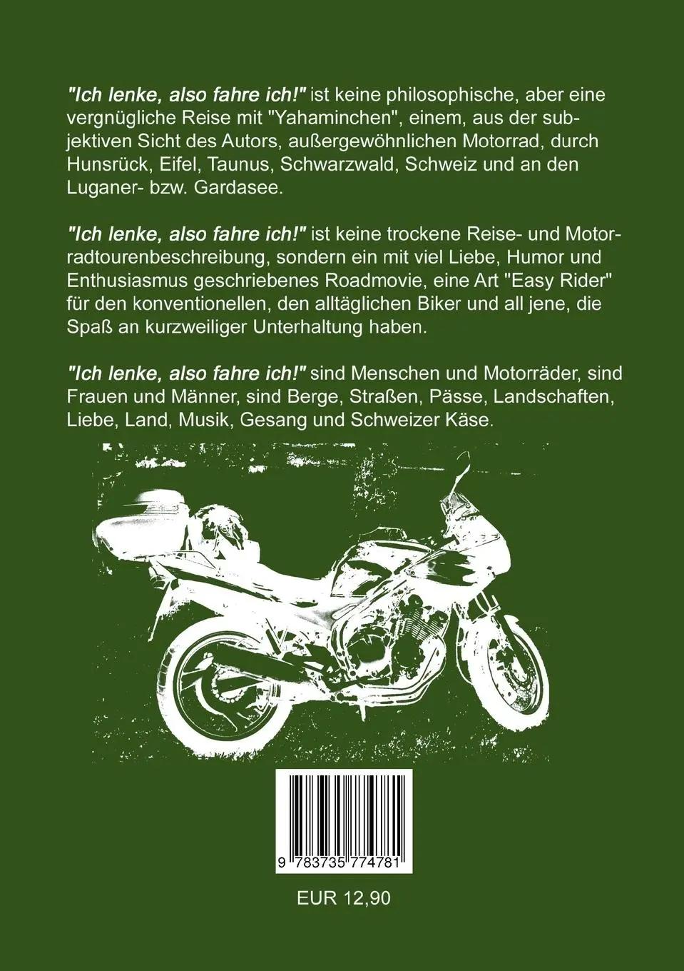 Rückseite: 9783735774781 | Ich lenke, also fahre ich! | Alfred M. Bach | Taschenbuch | 116 S.