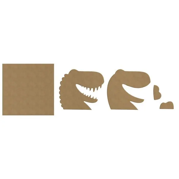 Bild: 3660016854881 | ALADINE - 3D-Holzbild zum Bemalen Dinosaurier | Deutsch | 2025
