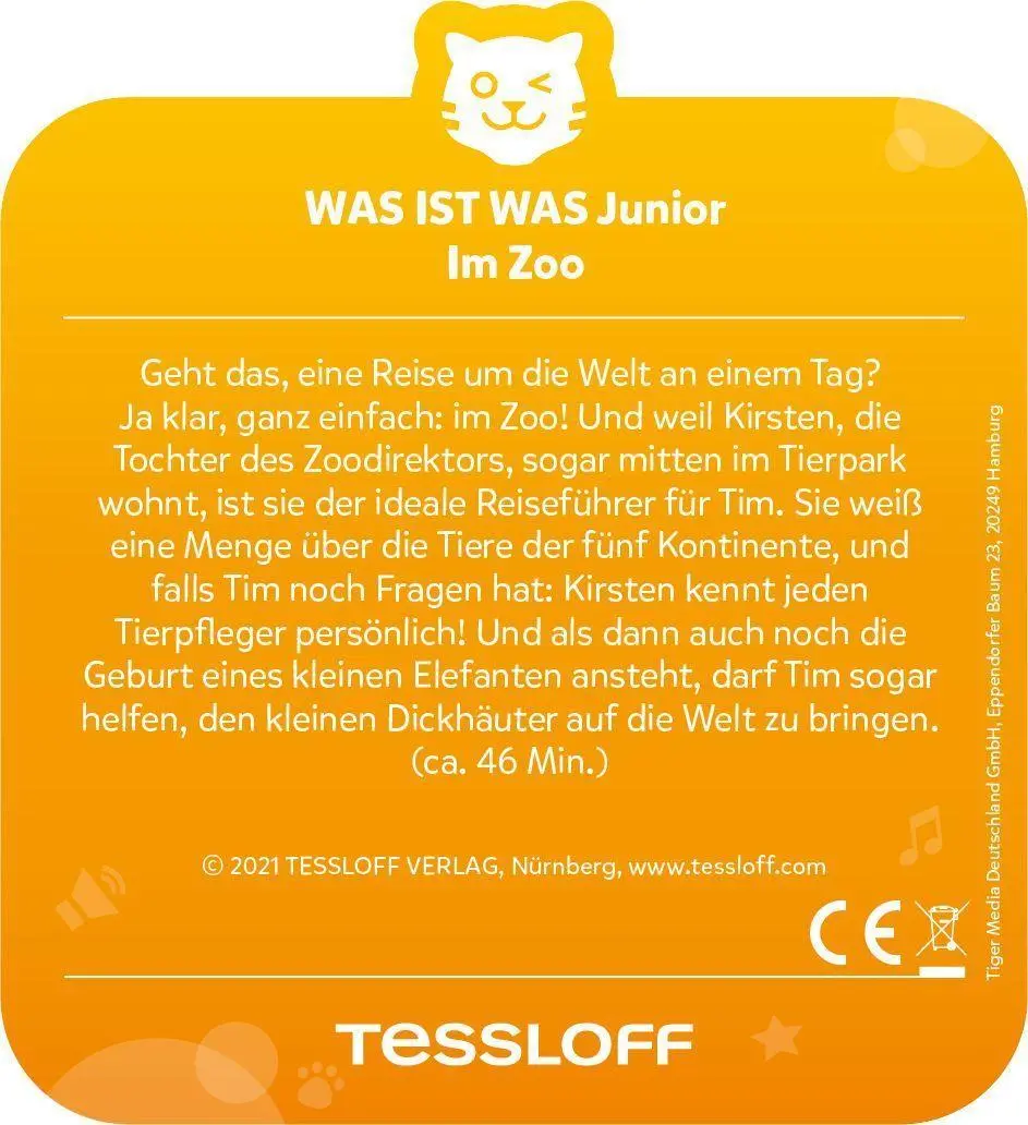 Bild: 4260535484881 | tigercard - WAS IST WAS Junior - Zoo | Deutsch | 2021