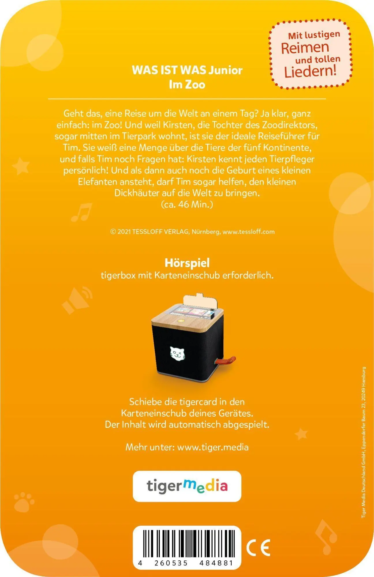 Bild: 4260535484881 | tigercard - WAS IST WAS Junior - Zoo | Deutsch | 2021