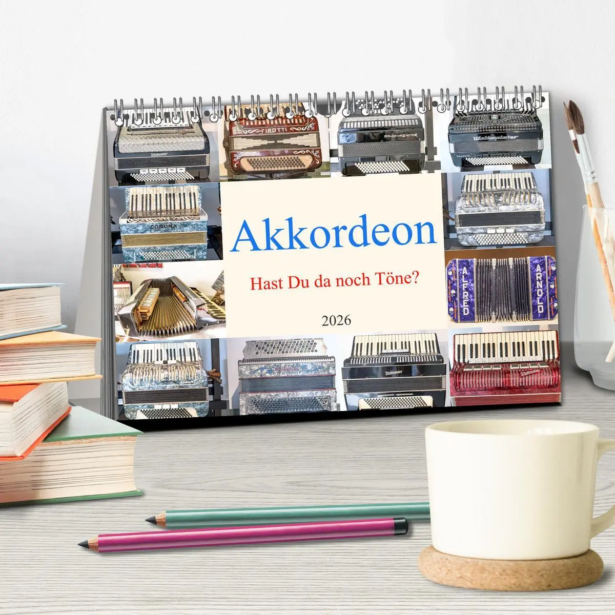 Bild: 9783457264881 | Akkordeon, Hast Du da noch Töne? (Tischkalender 2026 DIN A5 quer),...