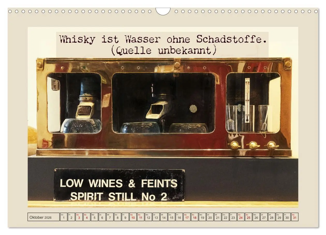 Bild: 9783457574881 | Weise Whisky-Worte (Wandkalender 2026 DIN A3 quer), CALVENDO...