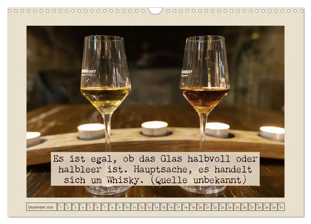 Bild: 9783457574881 | Weise Whisky-Worte (Wandkalender 2026 DIN A3 quer), CALVENDO...
