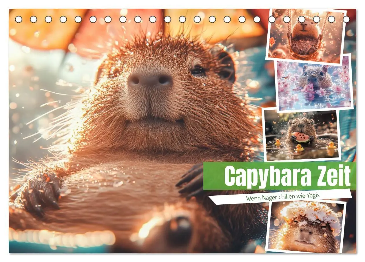 Cover: 9783457644881 | Capybara Zeit (Tischkalender 2026 DIN A5 quer), CALVENDO...