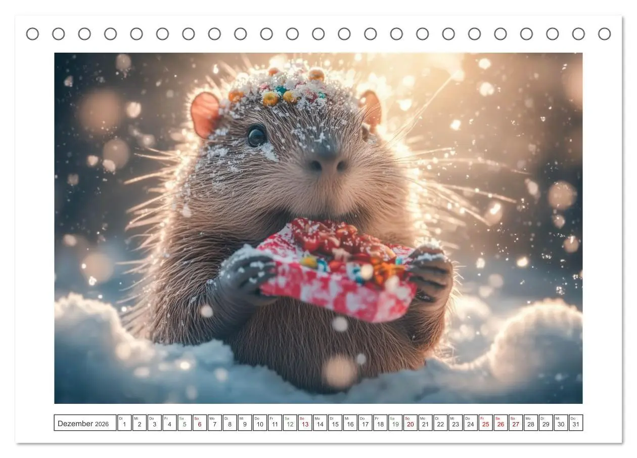 Bild: 9783457644881 | Capybara Zeit (Tischkalender 2026 DIN A5 quer), CALVENDO...