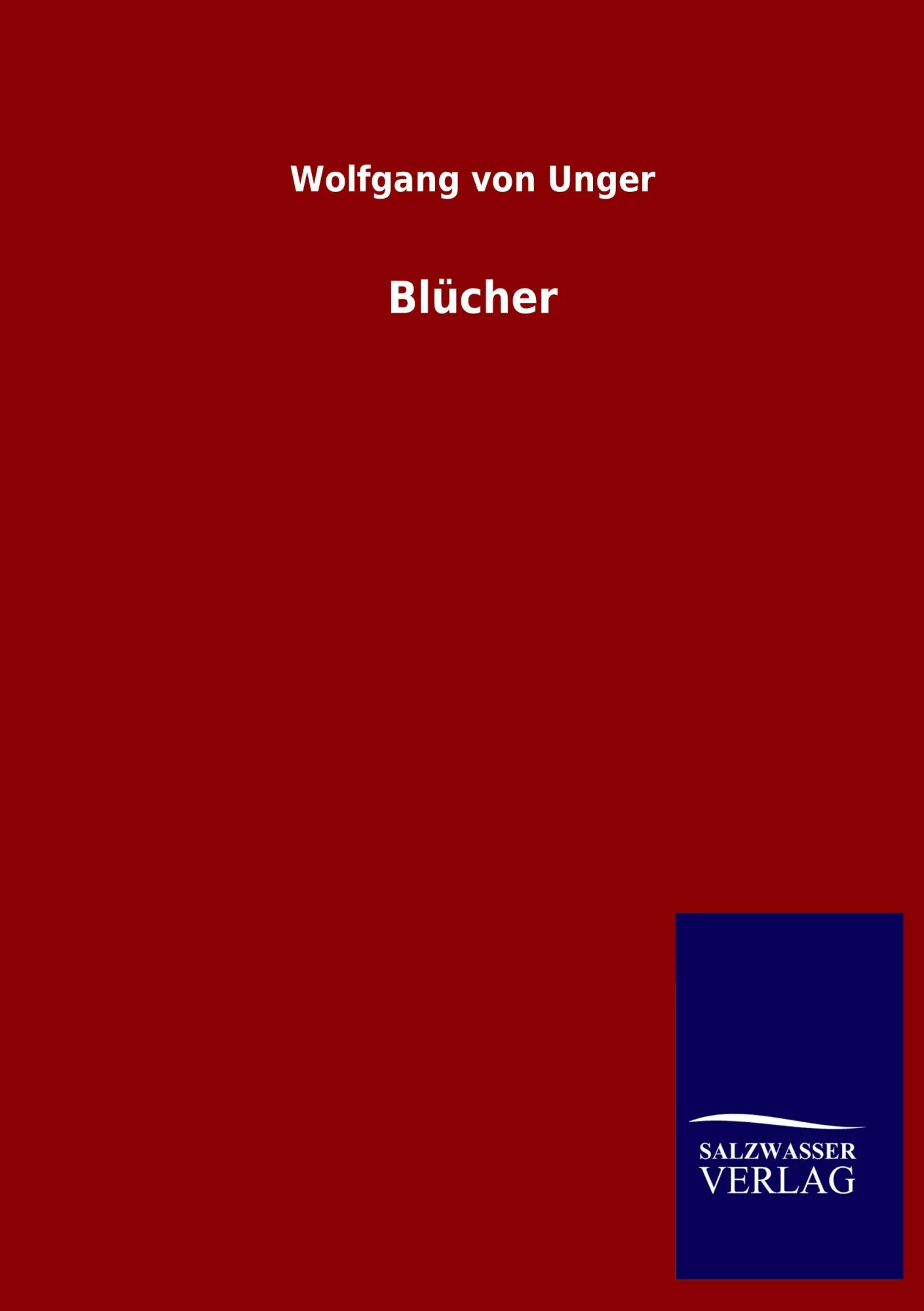 Cover: 9783846024881 | Blücher | Wolfgang Von Unger | Taschenbuch | 864 S. | Deutsch | 2013