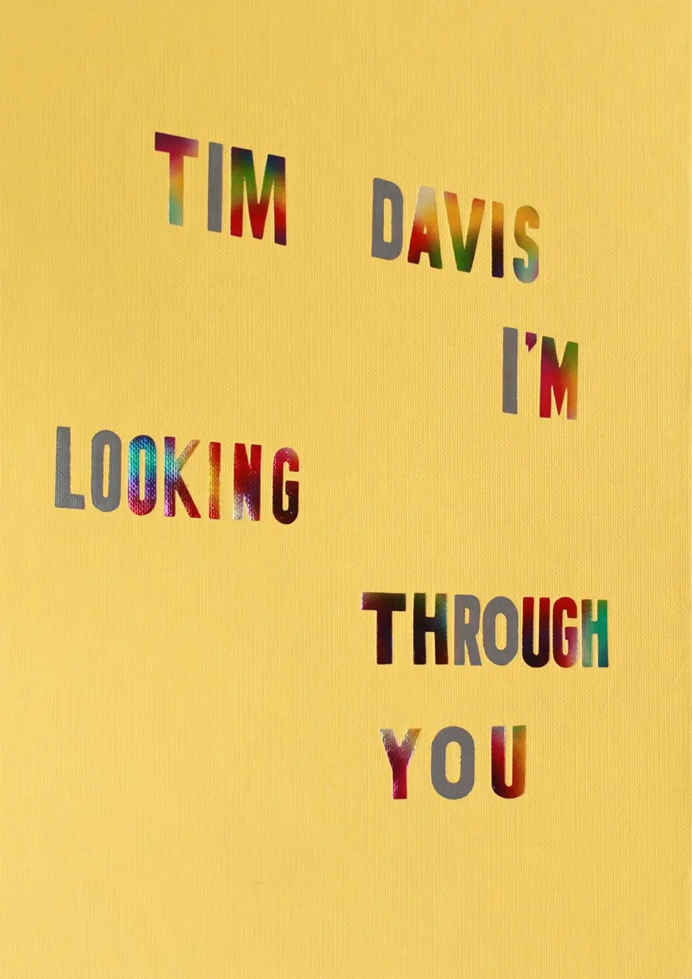 Cover: 9781597114981 | Tim Davis: I'm Looking Through You | Tim Davis | Buch | Gebunden