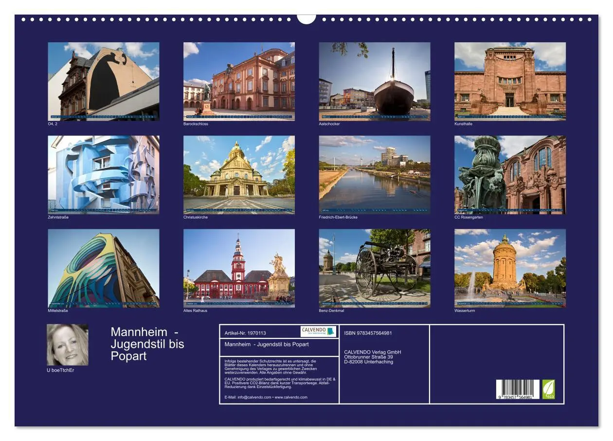 Bild: 9783457564981 | Mannheim - Jugendstil bis Popart (Wandkalender 2026 DIN A2 quer),...