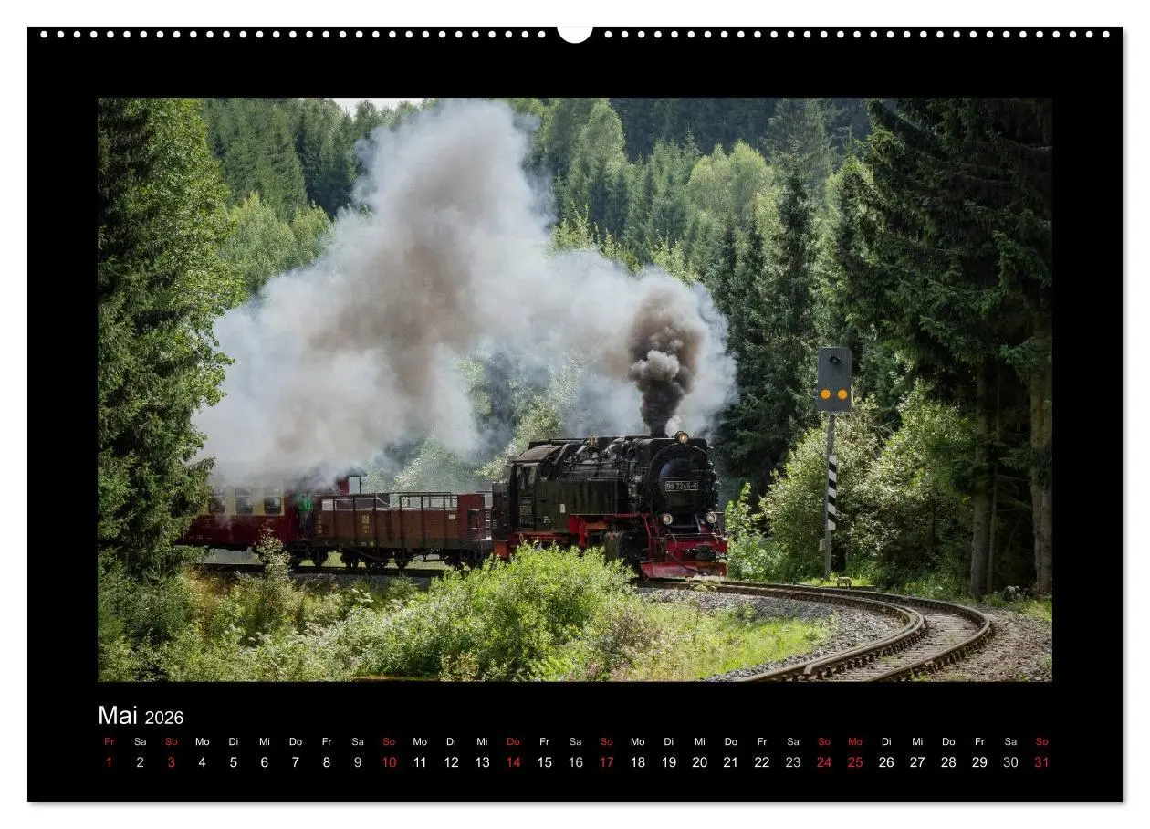 Bild: 9783516104981 | Dampferlebnis im Harz (Wandkalender 2026 DIN A2 quer), CALVENDO...