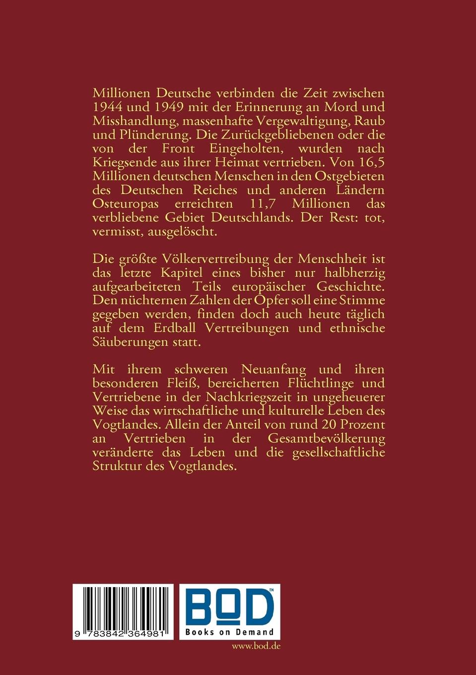 Rückseite: 9783842364981 | Flucht, Vertreibung, Heimatlosigkeit | Mario Morgner | Taschenbuch