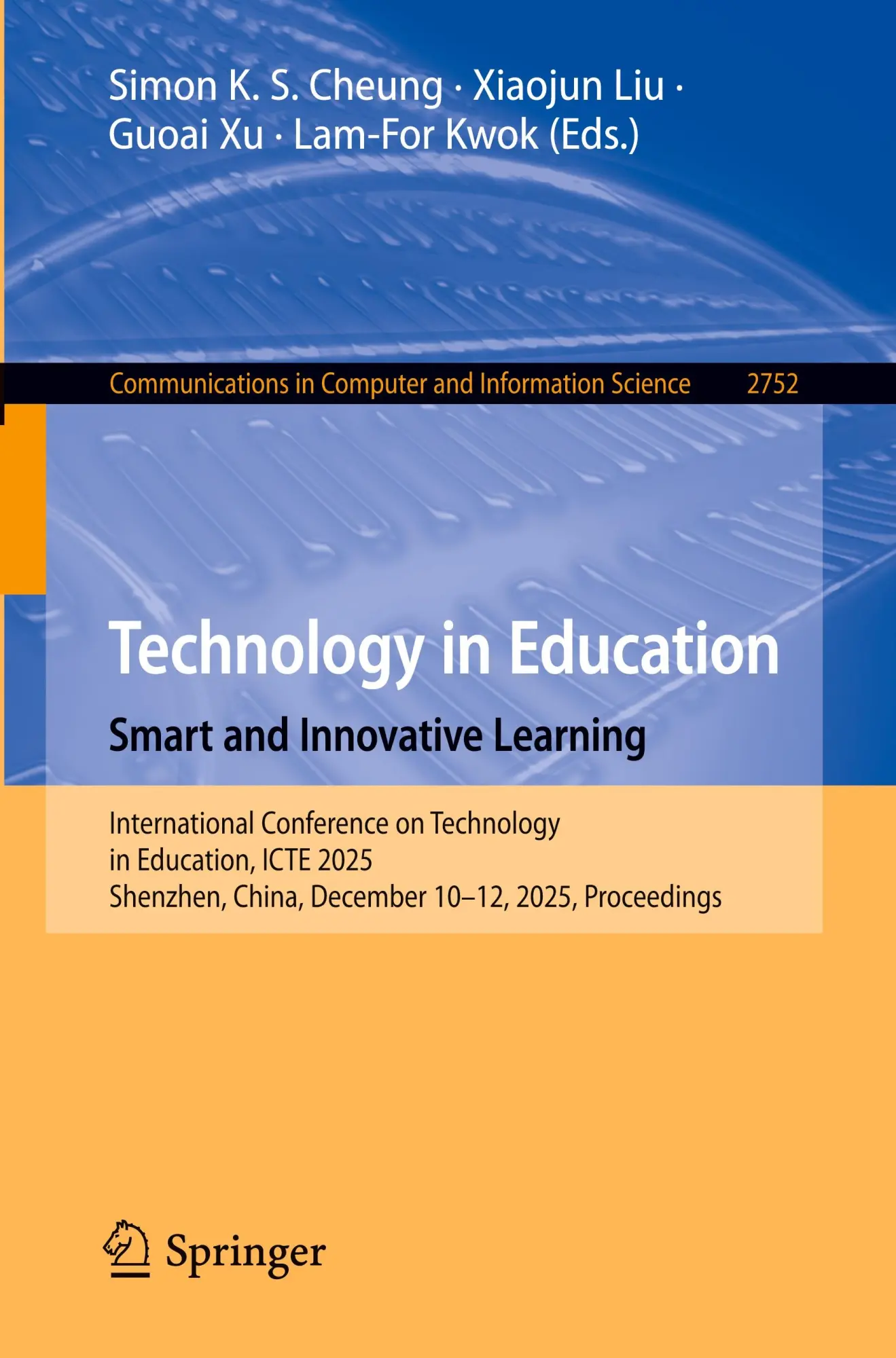 Cover: 9789819544981 | Technology in Education. Smart and Innovative Learning | Taschenbuch