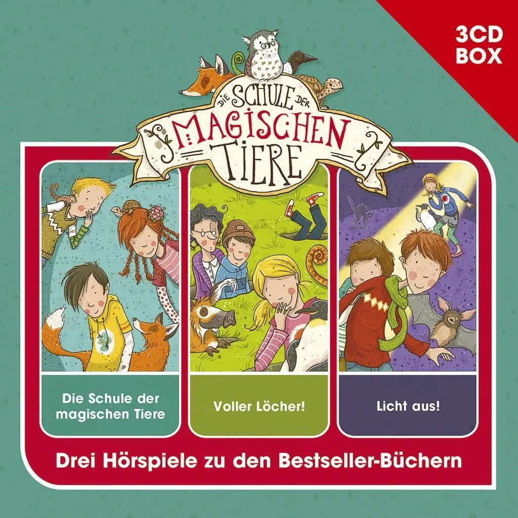 Cover: 602577655081 | Schule der magischen Tiere - Hörspielbox Vol. 1 | Margit Auer | CD Cover: 602577655081 | Schule der magischen Tiere - Hörspielbox Vol. 1 | Margit Auer | CD