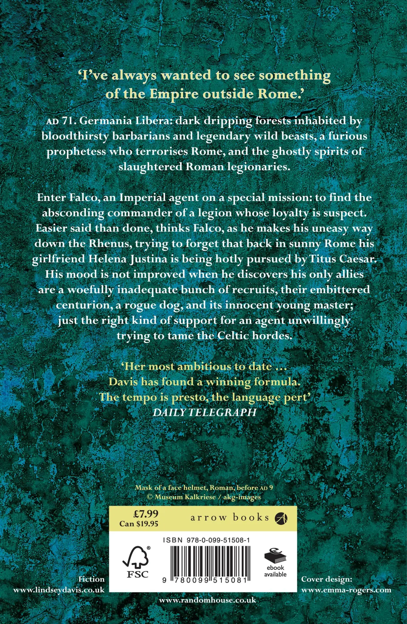 Rückseite: 9780099515081 | The Iron Hand Of Mars | Lindsey Davis | Taschenbuch | Englisch | 2008
