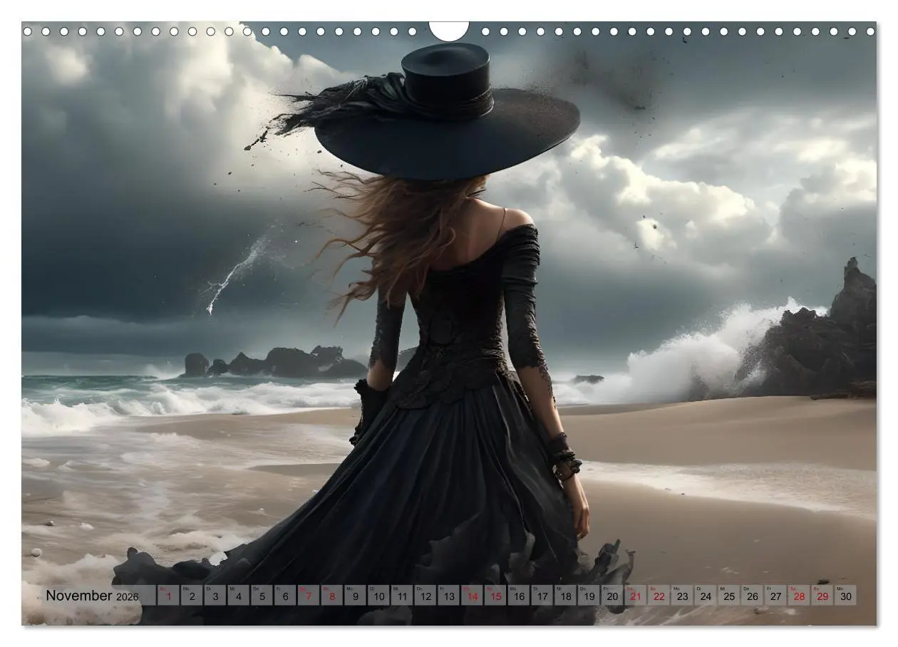 Bild: 9783457385081 | Strandzauber- Frauen in eleganten Kleidern (Wandkalender 2026 DIN...
