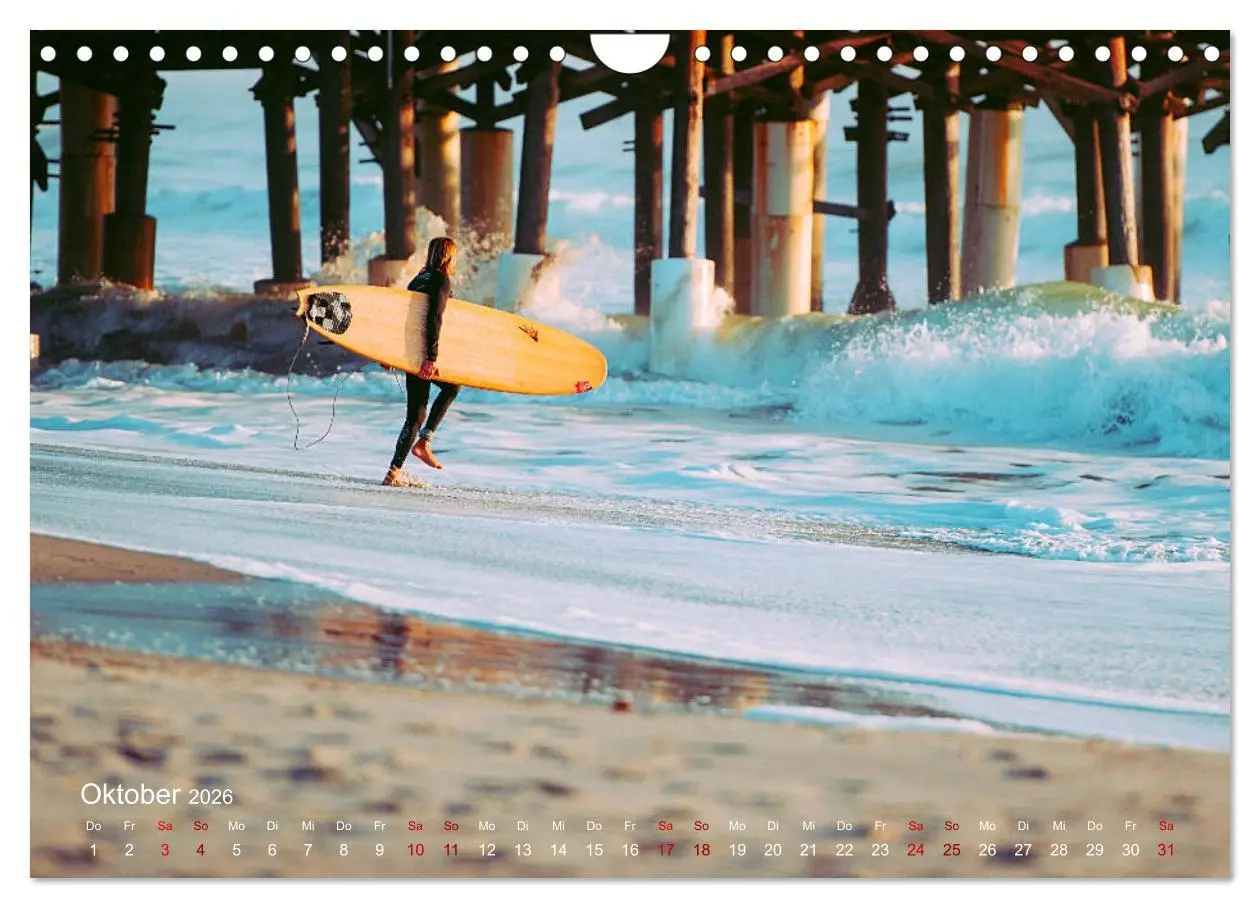 Bild: 9783457835081 | Surfen - die perfekte Welle (Wandkalender 2026 DIN A4 quer),...
