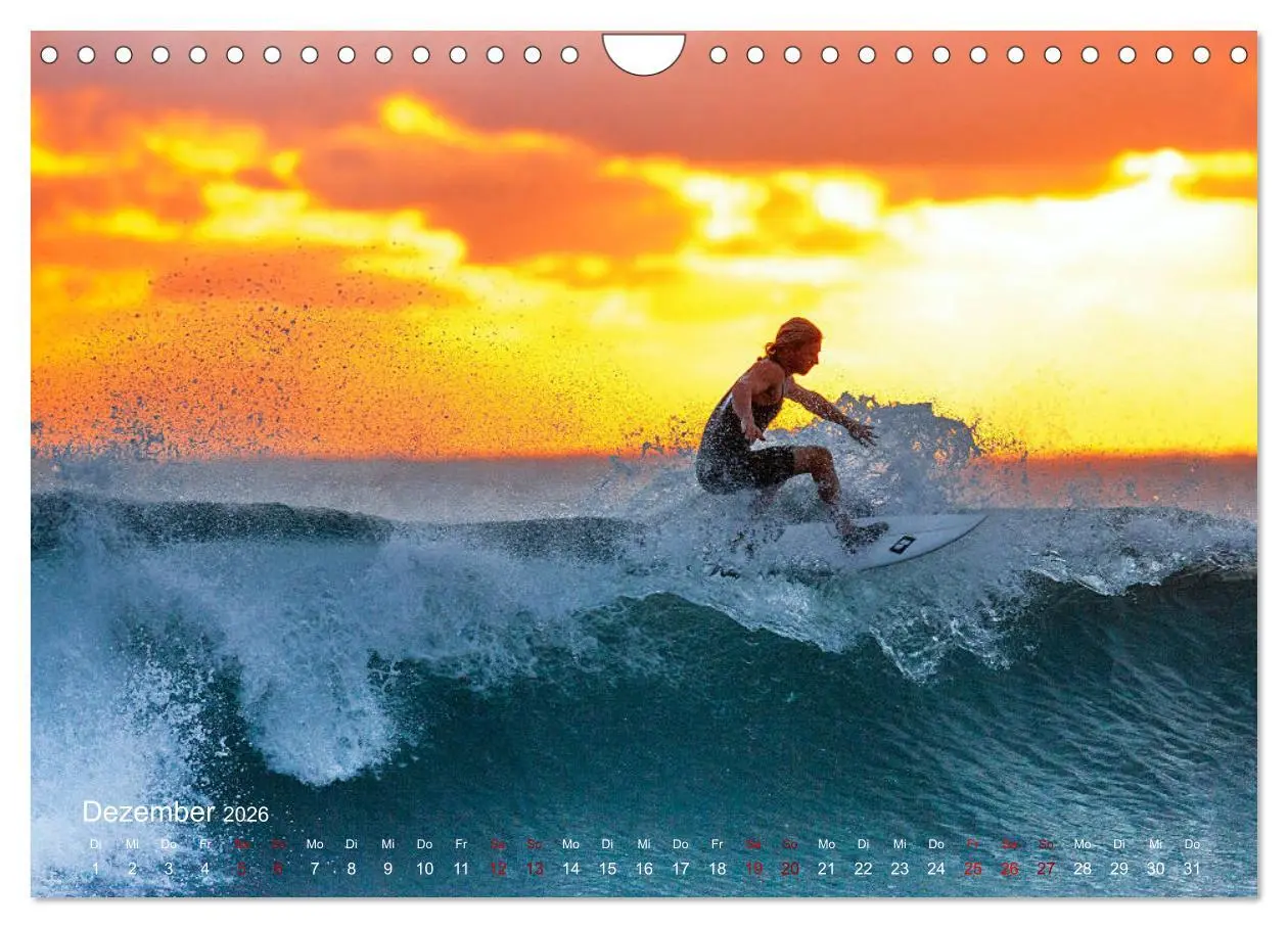 Bild: 9783457835081 | Surfen - die perfekte Welle (Wandkalender 2026 DIN A4 quer),...