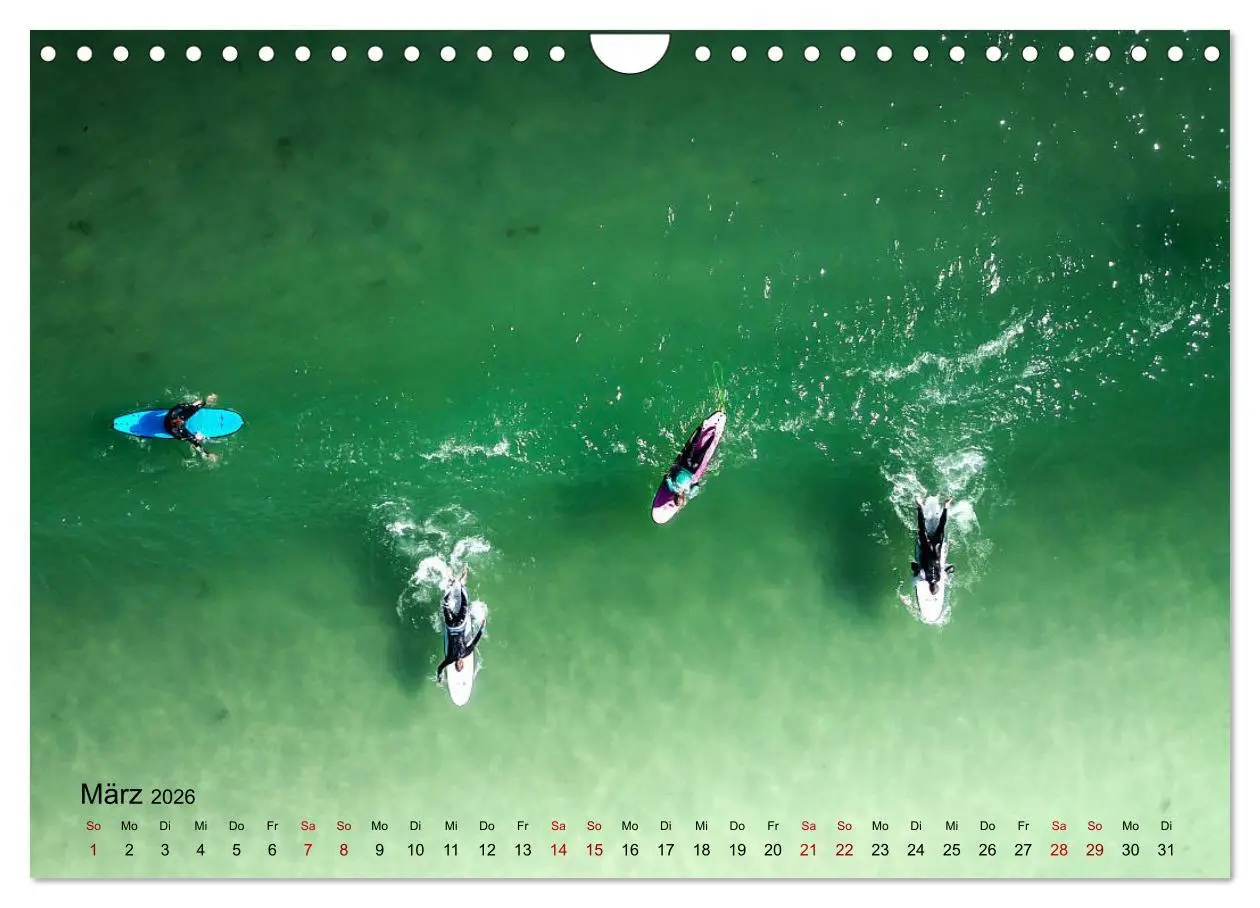 Bild: 9783457835081 | Surfen - die perfekte Welle (Wandkalender 2026 DIN A4 quer),...