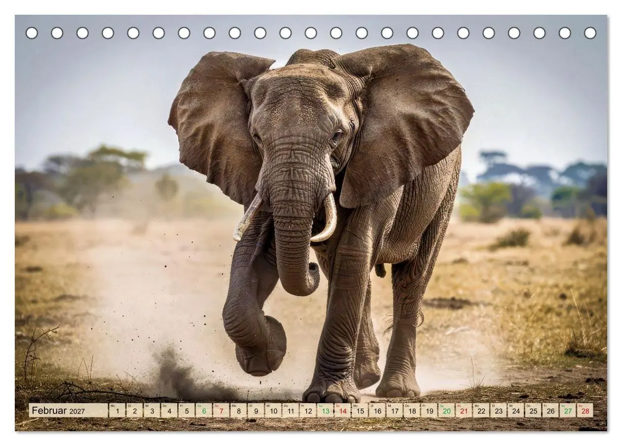 Bild: 9783516785081 | Große und kleine Elefanten (Tischkalender 2027 DIN A5 quer),...