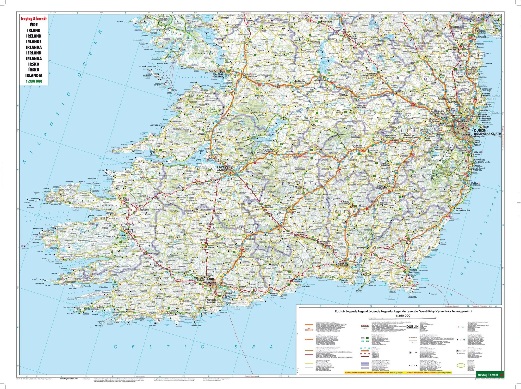 Bild: 9783707925081 | freytag &amp; berndt Straßenkarte Irland 1:350.000 | Freytag &amp; Berndt