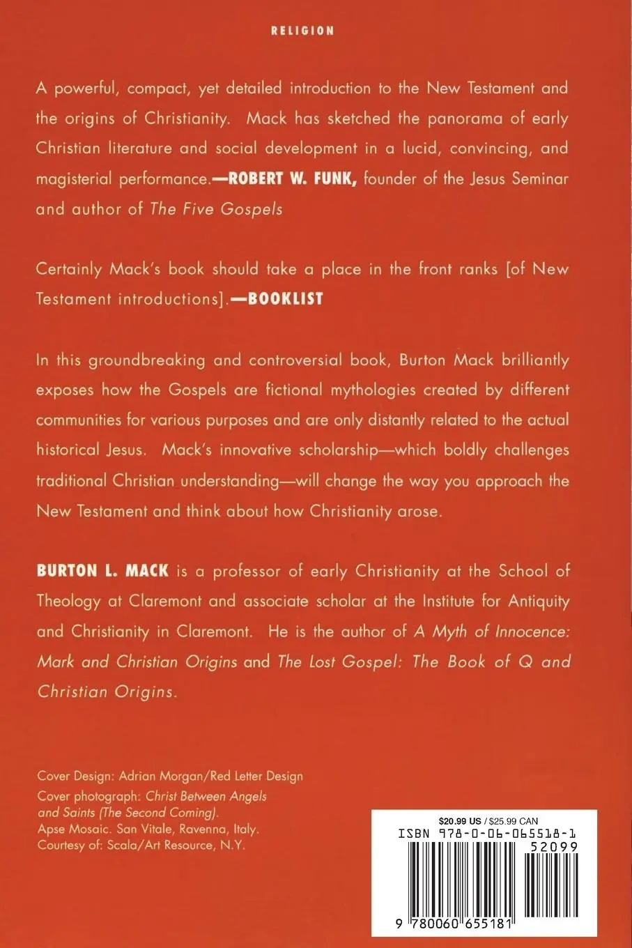 Rückseite: 9780060655181 | Who Wrote the New Testament? | The Making of the Christian Myth | Mack