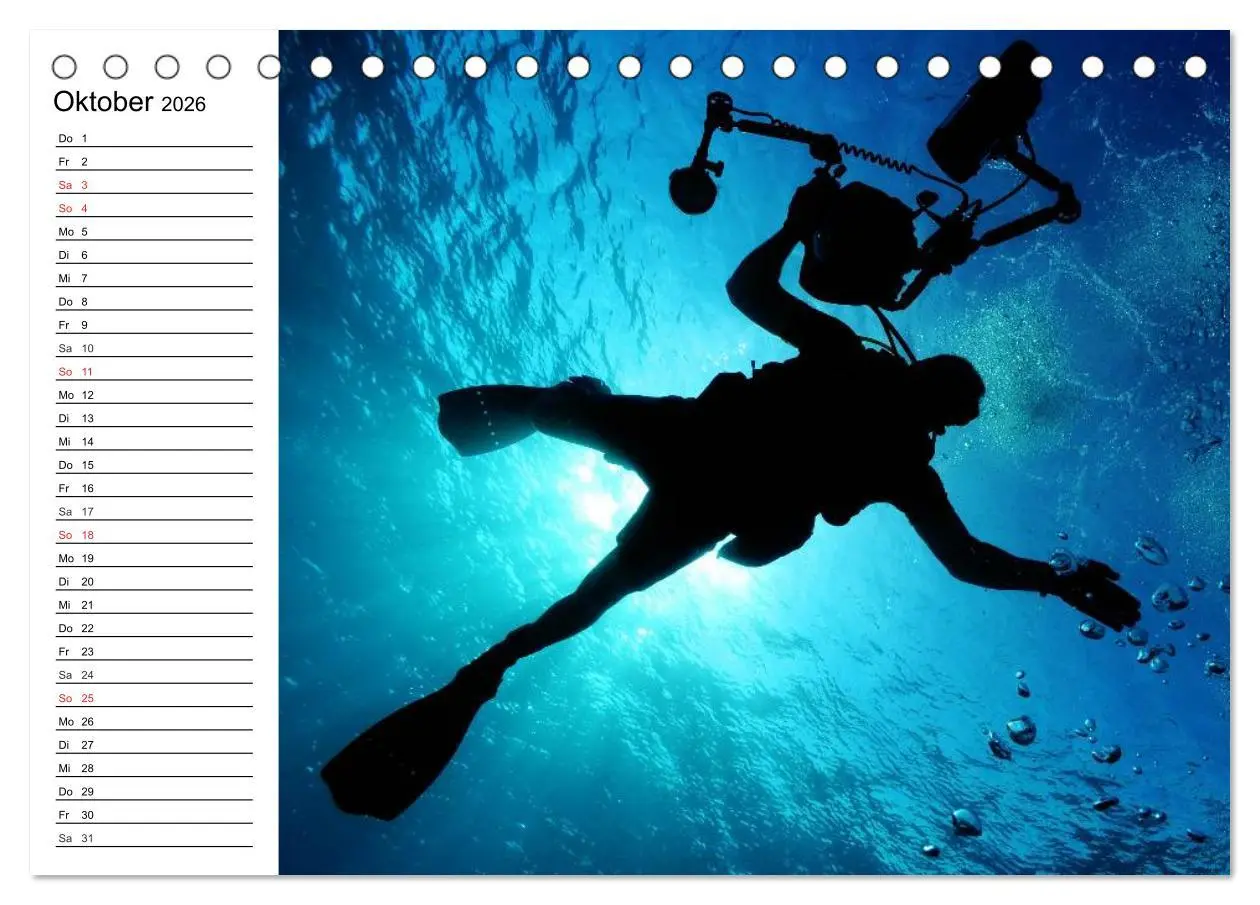 Bild: 9783457995181 | Faszination Tauchen. Neptuns Reich (Tischkalender 2026 DIN A5...