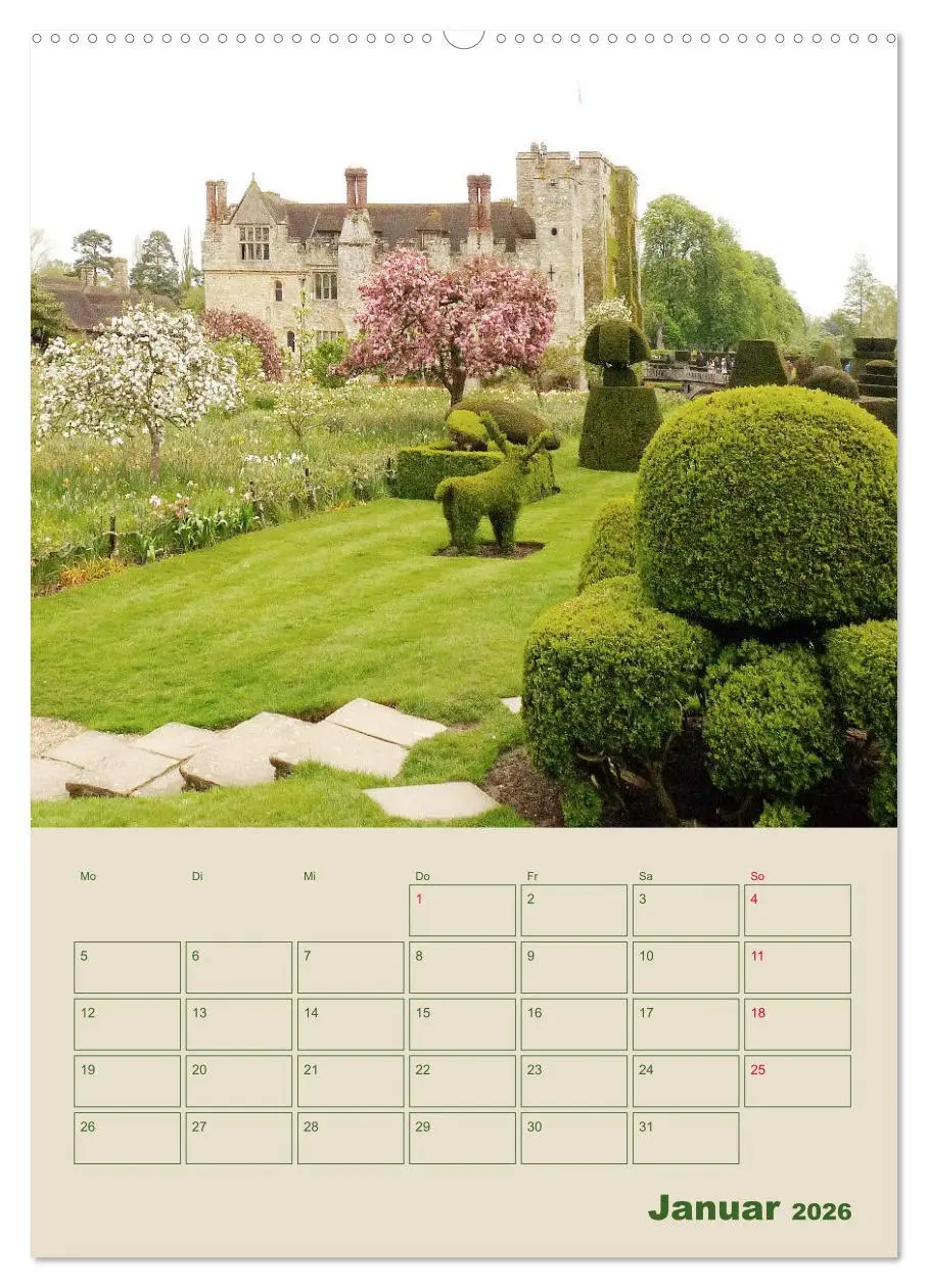 Bild: 9783516395181 | Schlösser und Gärten in England (hochwertiger Premium Wandkalender...