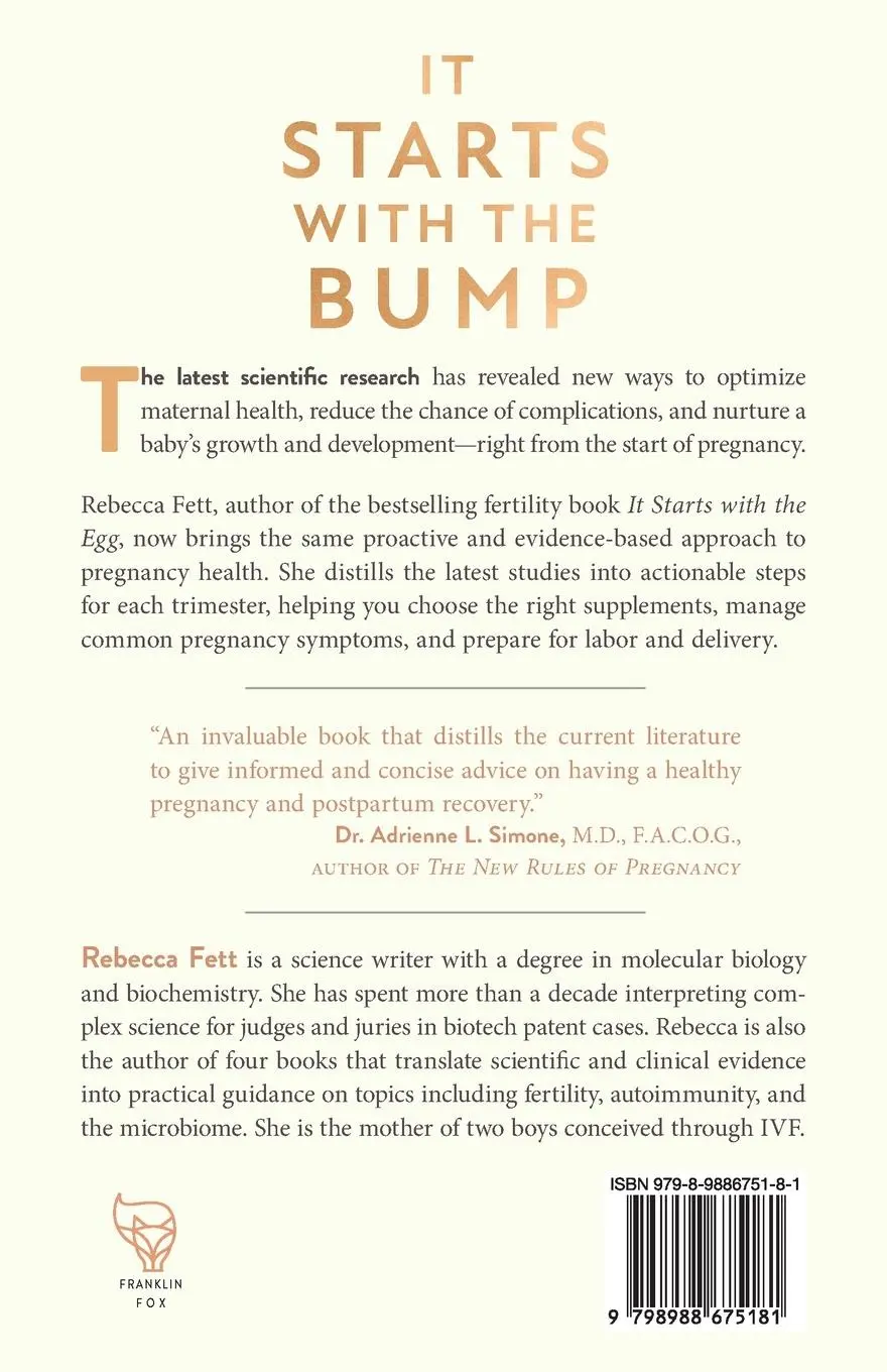 Rückseite: 9798988675181 | It Starts with the Bump | Rebecca Fett | Taschenbuch | Englisch | 2024