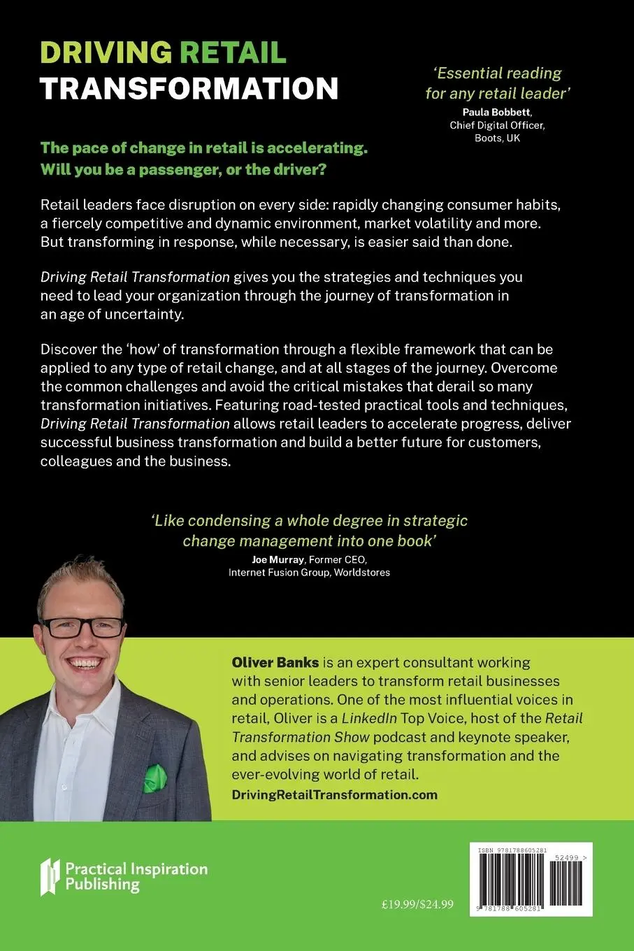 Rückseite: 9781788605281 | Driving Retail Transformation | How to navigate disruption and change