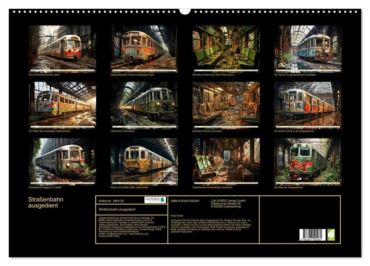 Bild: 9783457505281 | Straßenbahn ausgedient (Wandkalender 2026 DIN A2 quer), CALVENDO...