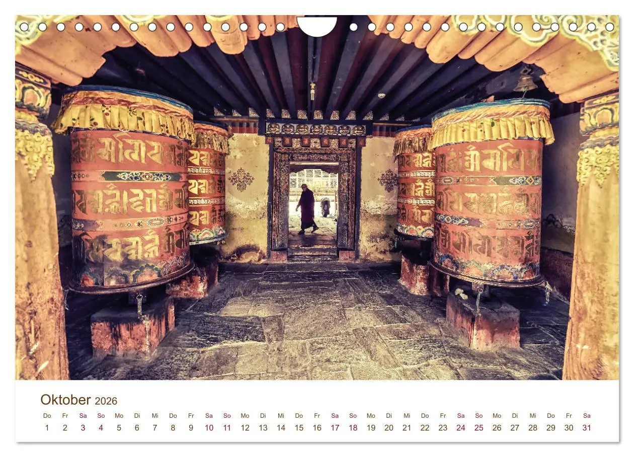 Bild: 9783457815281 | Mystisches Bhutan (Wandkalender 2026 DIN A4 quer), CALVENDO...