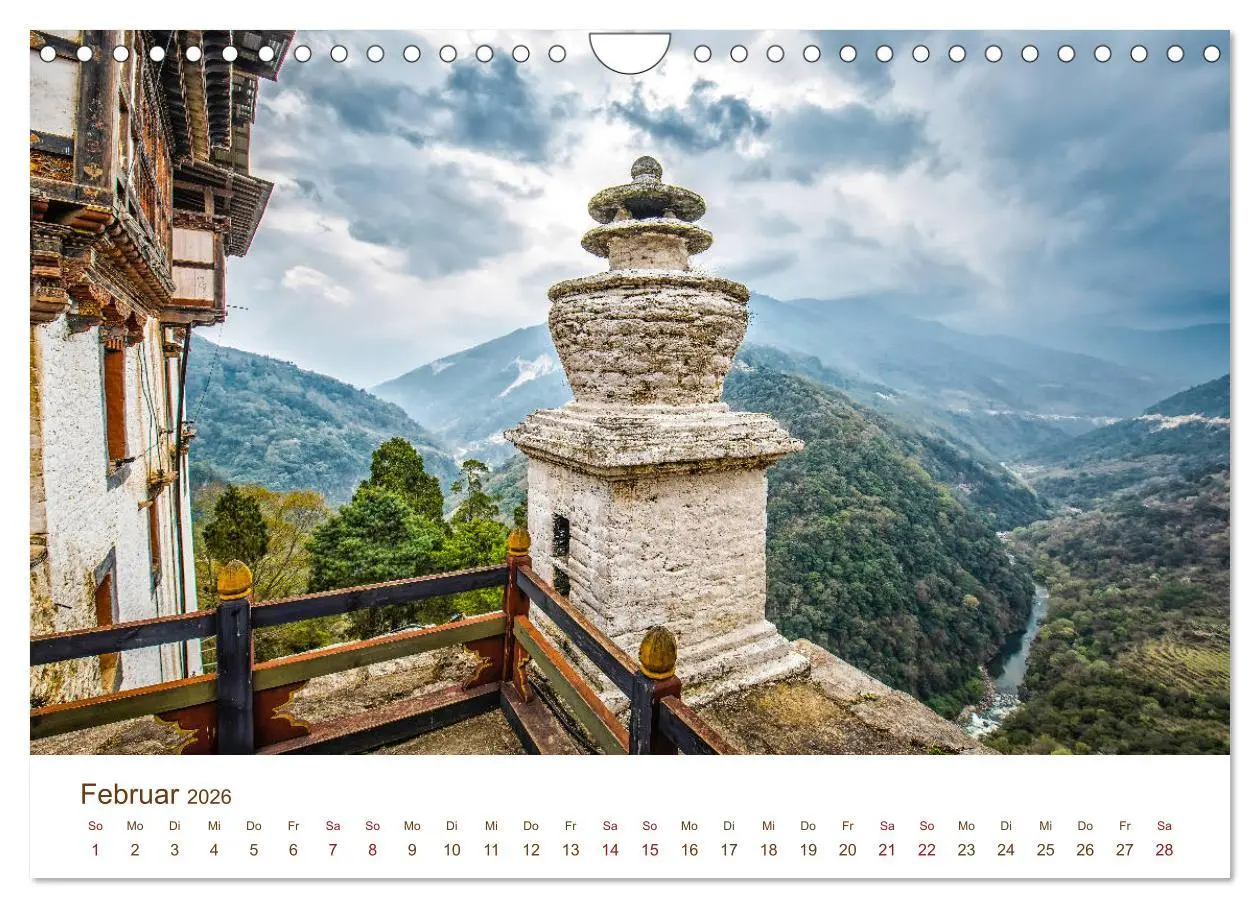 Bild: 9783457815281 | Mystisches Bhutan (Wandkalender 2026 DIN A4 quer), CALVENDO...