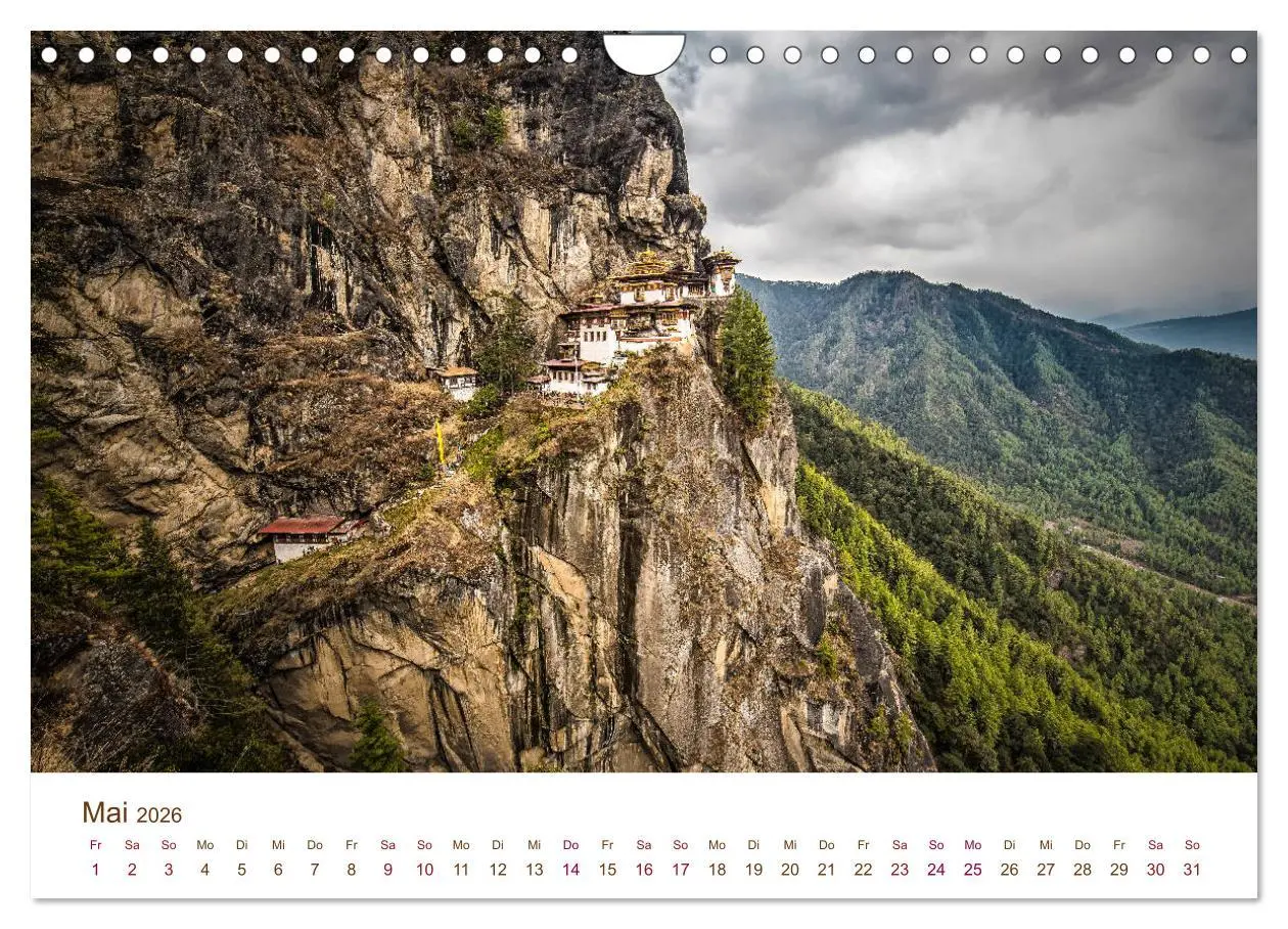 Bild: 9783457815281 | Mystisches Bhutan (Wandkalender 2026 DIN A4 quer), CALVENDO...