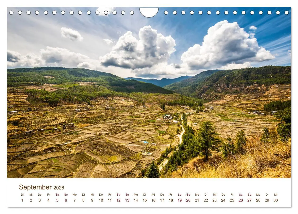 Bild: 9783457815281 | Mystisches Bhutan (Wandkalender 2026 DIN A4 quer), CALVENDO...