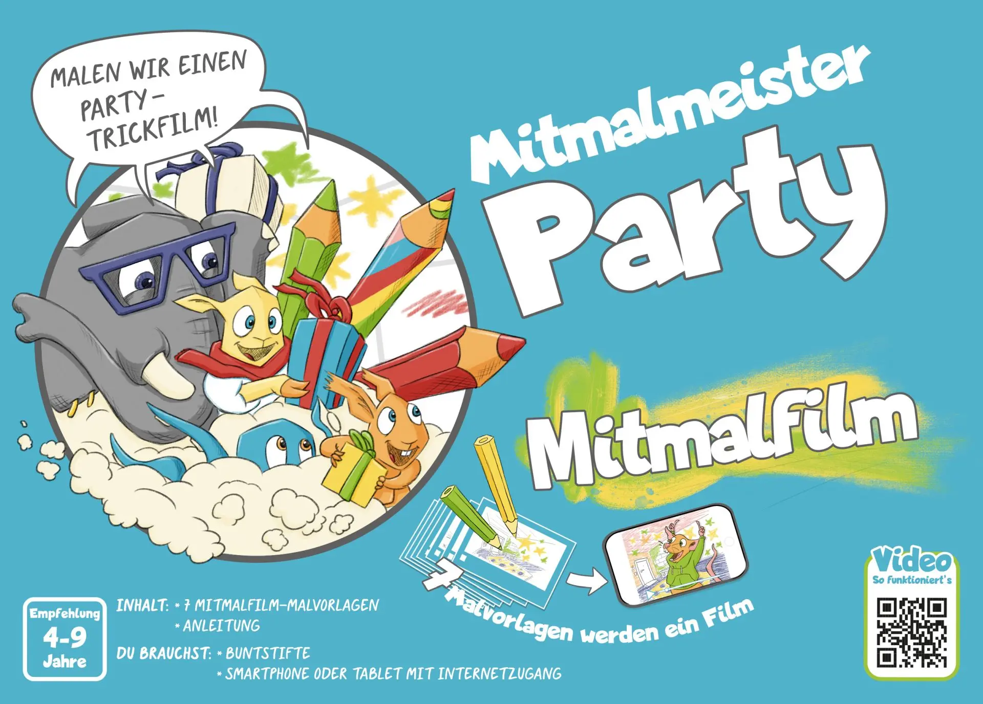 Cover: 4170000105381 | Mitmalfilm Mitmalmeister Party | Alice von Gwinner | 7 S. | Deutsch