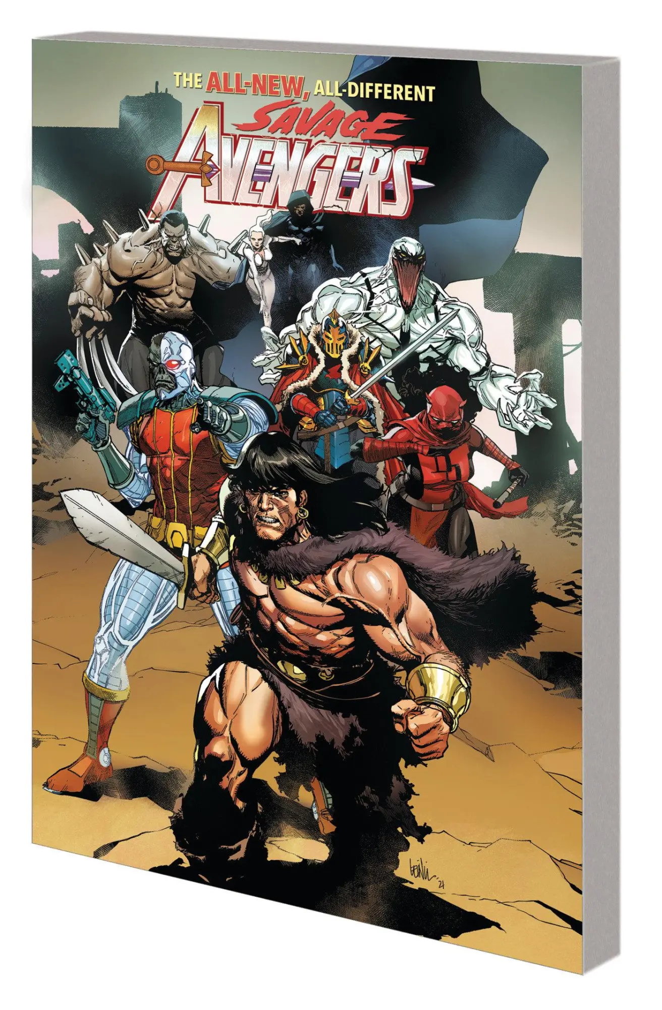 Cover: 9781302945381 | Savage Avengers Vol. 1: Time Is the Sharpest Edge | David Pepose