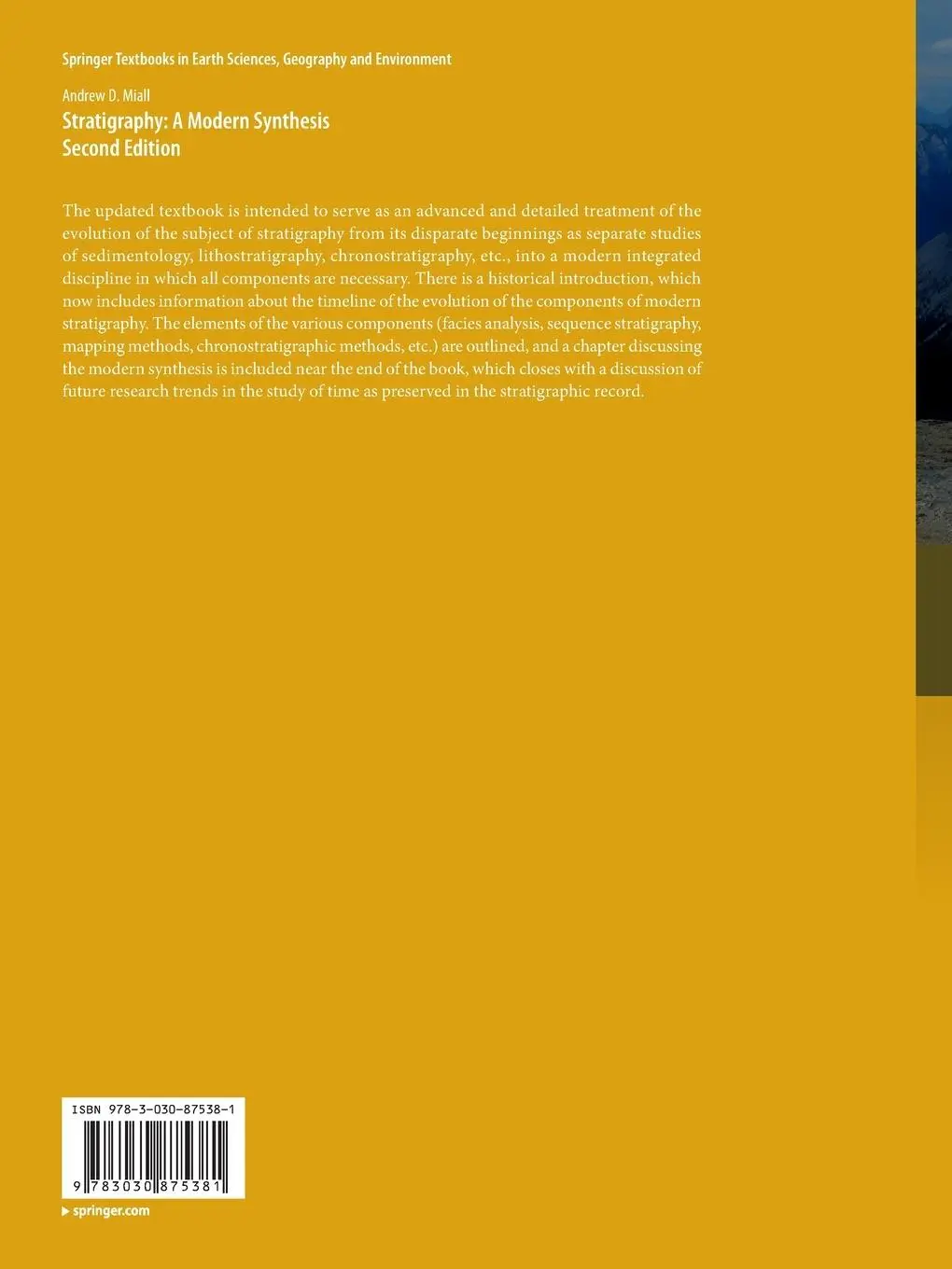 Rückseite: 9783030875381 | Stratigraphy: A Modern Synthesis | Andrew D. Miall | Taschenbuch