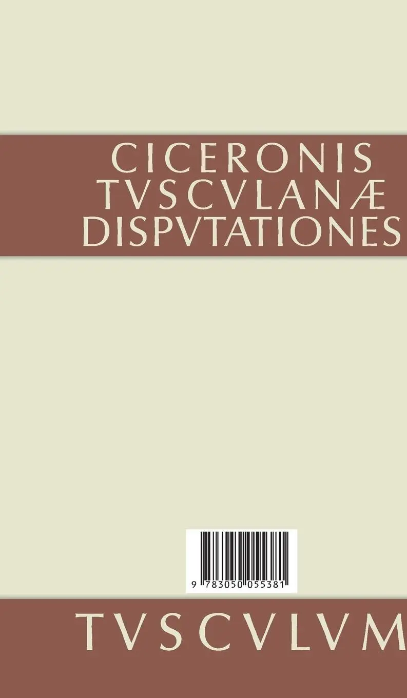 Rückseite: 9783050055381 | Gespräche in Tusculum / Tusculanae disputationes | Cicero | Buch