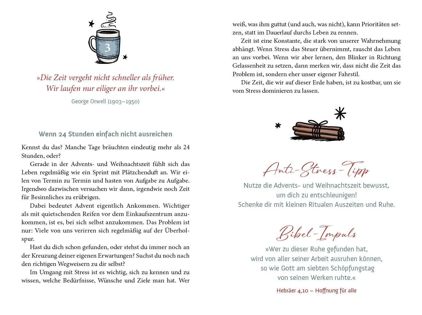 Bild: 9783963625381 | 24 Momente nur für dich | Ein Anti-Stress-Adventskalender | Gutmann